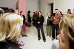 Petra Medříková při komentované prohlídce výstavy, Muzejní noc 2012